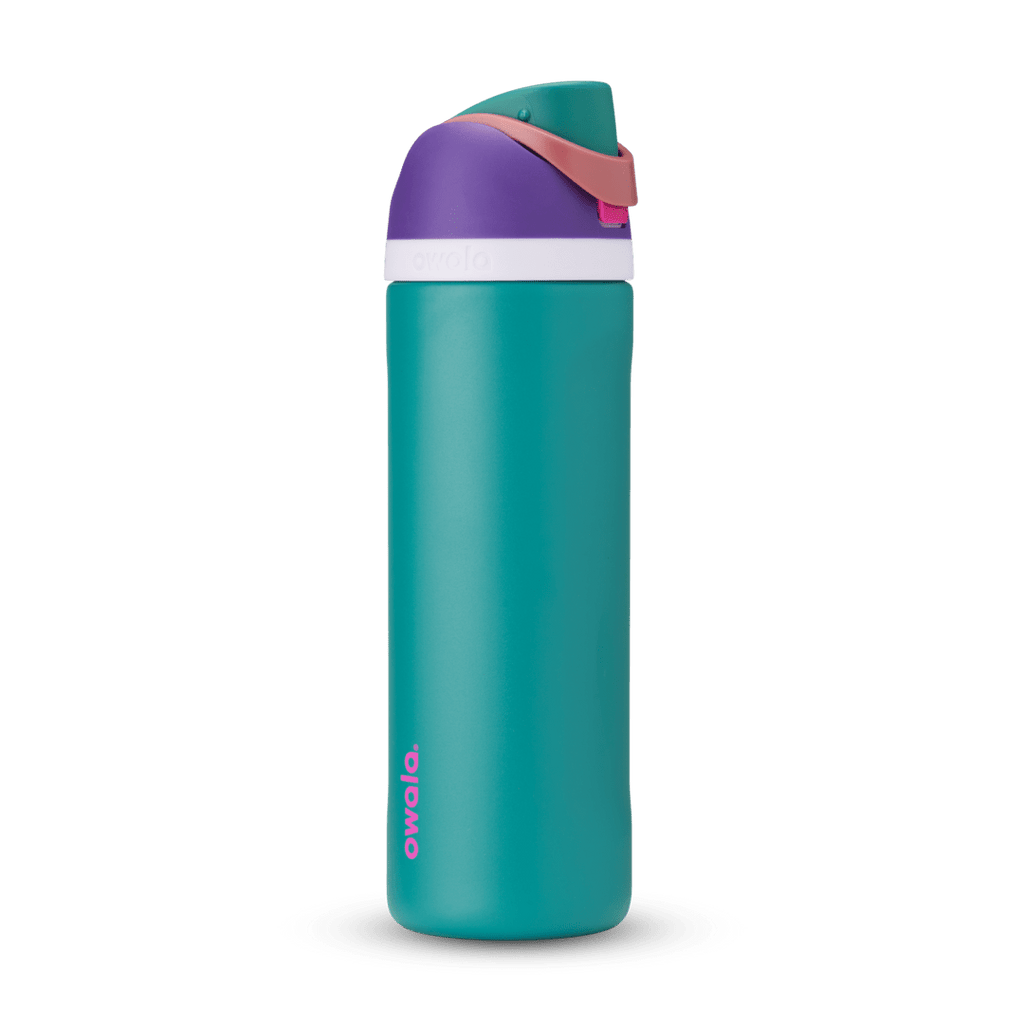 Owala FreeSip® Custom, Stainless Steel, 32oz / 40oz / 24oz — 80s Ski Slopes / Stainless Steel / 24oz