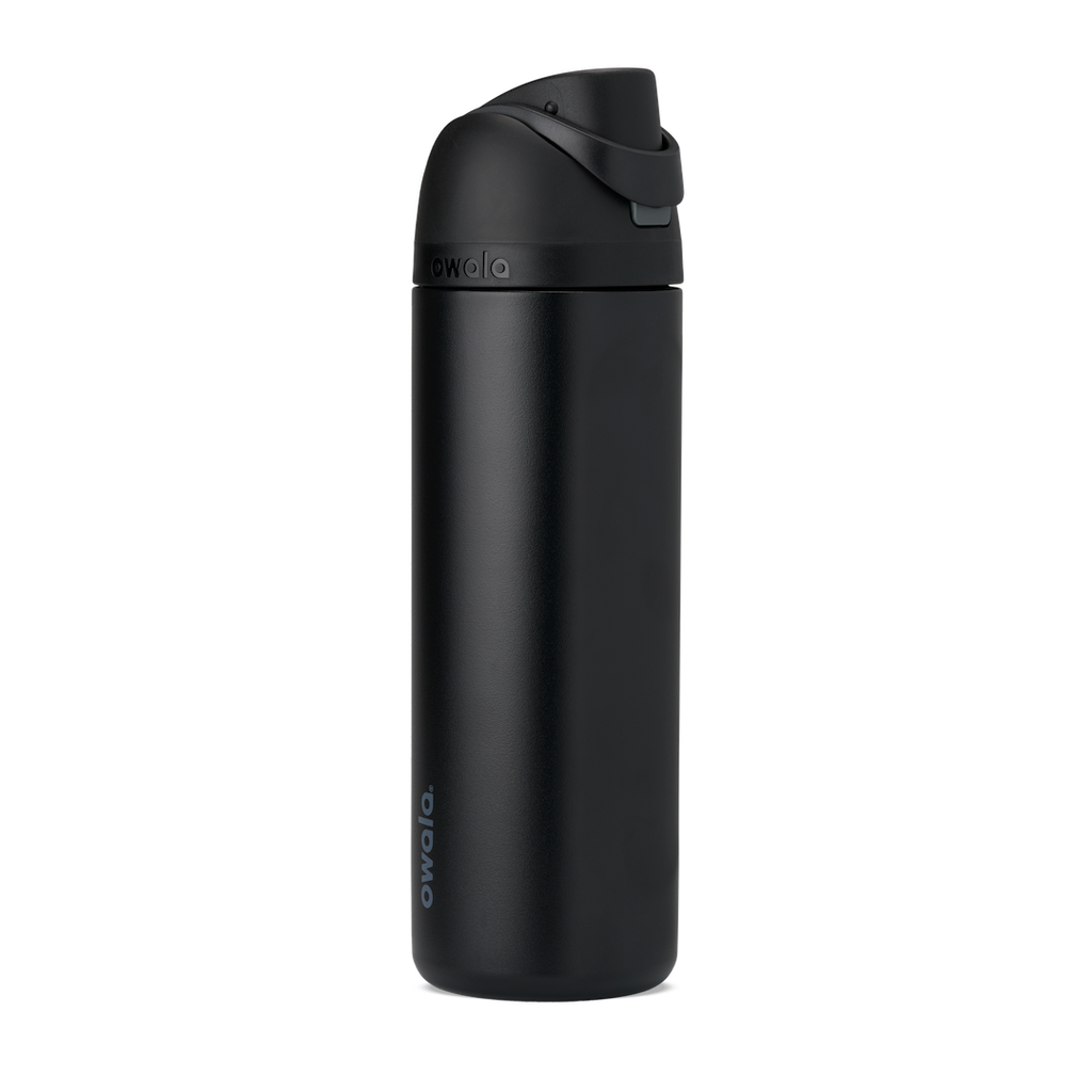 Owala FreeSip® CA, 24oz / 25oz / 32oz / 40oz, Stainless Steel / Tritan Plastic — 24oz / Very, Very Dark / Stainless Steel
