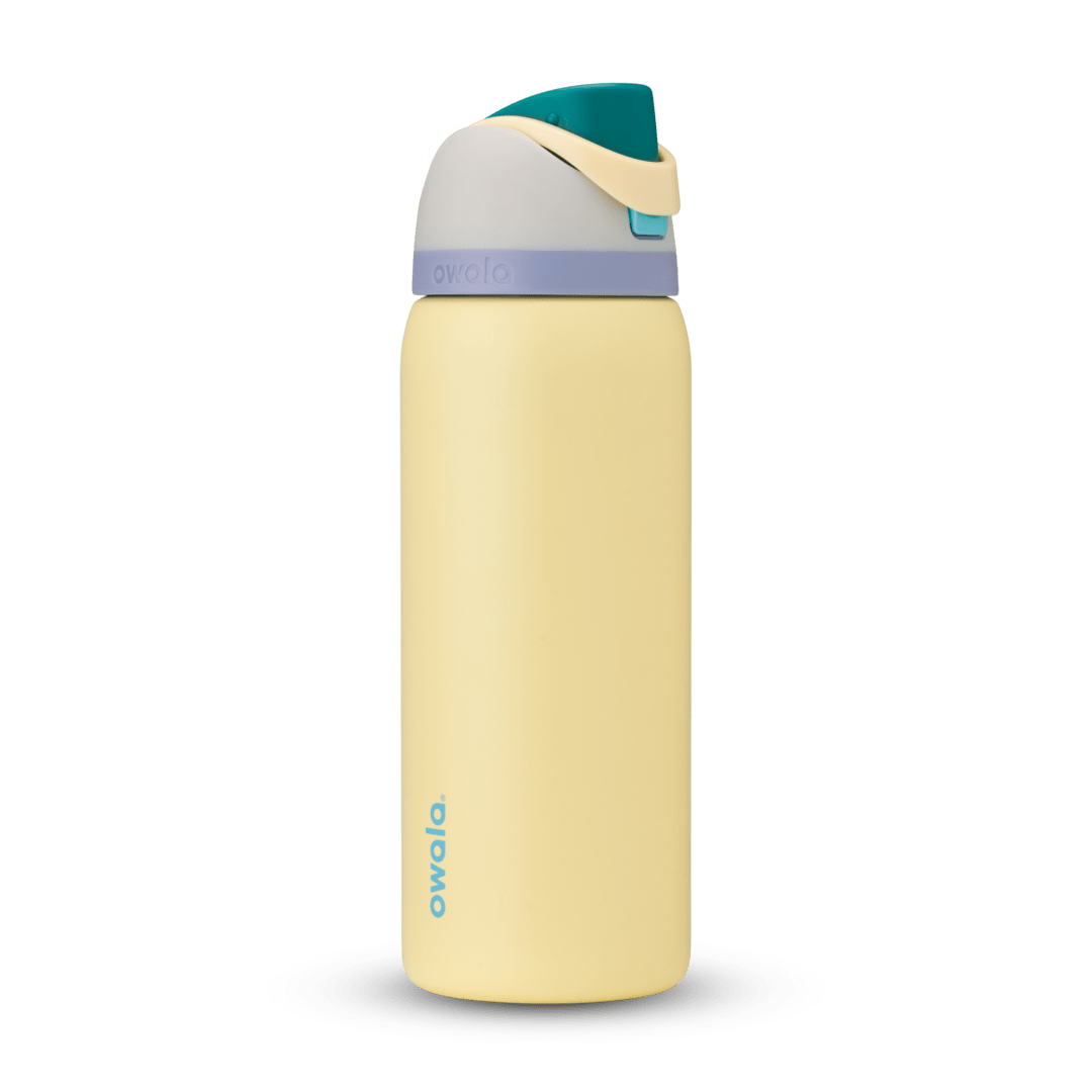 Owala FreeSip® CA, 24oz / 25oz / 32oz / 40oz, Stainless Steel / Tritan Plastic — 32oz / Sunny Daze / Stainless Steel