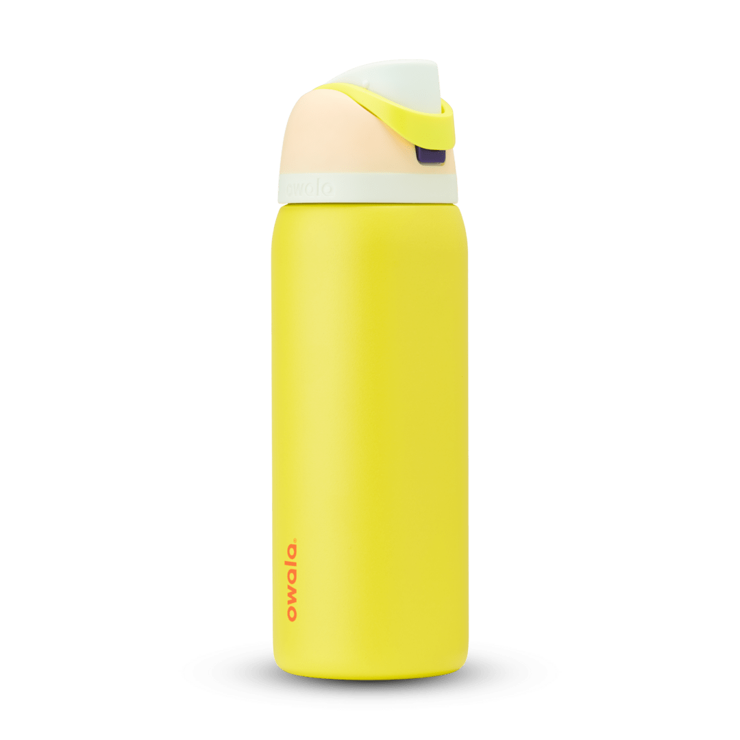 Owala FreeSip EMEA, Stainless Steel / Plastic, 24oz / 32oz / 16oz / 25oz — Lemon Limeade / Stainless Steel / 32oz
