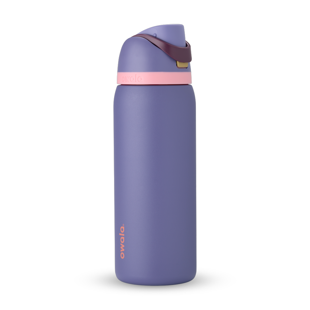 Owala FreeSip AU, Stainless Steel / Tritan Plastic, 24oz / 32oz / 40oz / 25oz, APAC — Blue Jay / Stainless Steel / 32oz