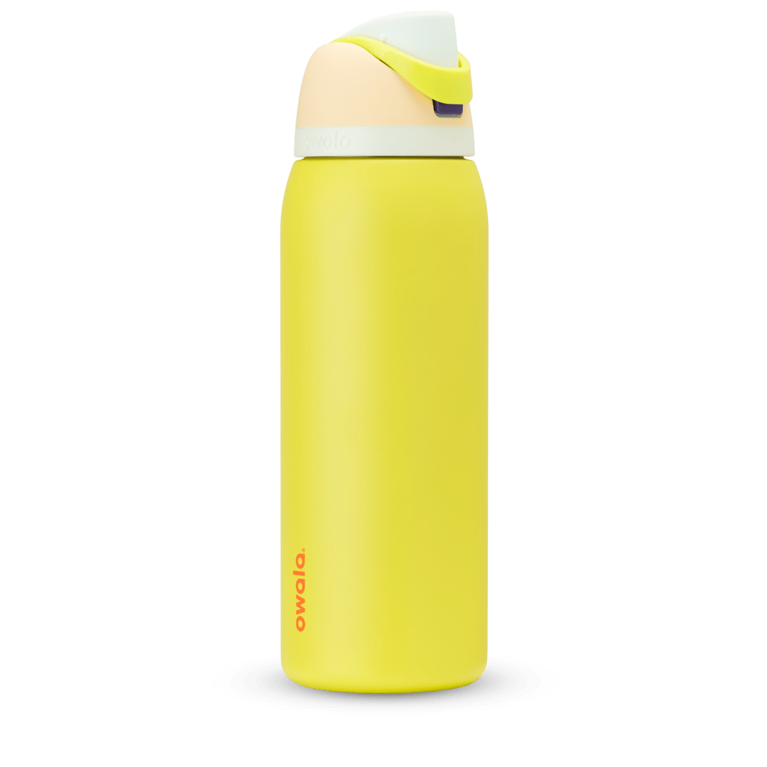 Owala FreeSip® Custom, Stainless Steel, 32oz / 40oz / 24oz — Lemon Limeade / Stainless Steel / 40oz
