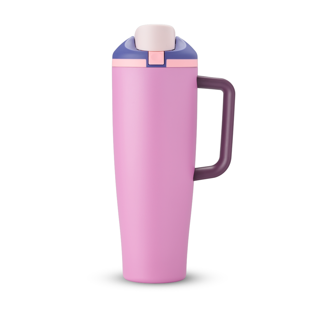 FreeSip Tumbler 40oz Pretty in Purple