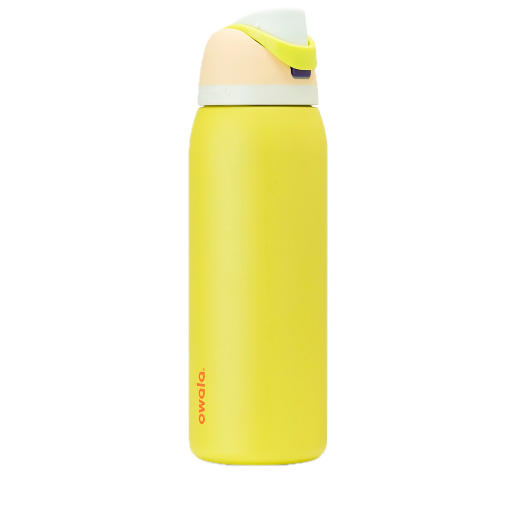 Owala FreeSip® CA, 24oz / 25oz / 32oz / 40oz, Stainless Steel / Tritan Plastic — 40oz / Lemon Limeade / Stainless Steel