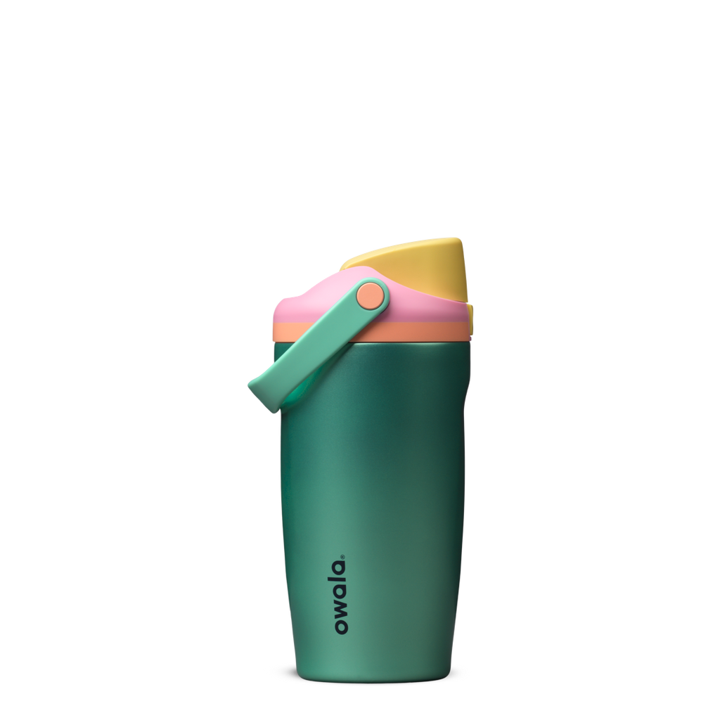 Owala FreeSip® Sway, 18oz / 30oz / 40oz / 64oz, Stainless steel — 18oz / Tropical Mirage / Stainless steel