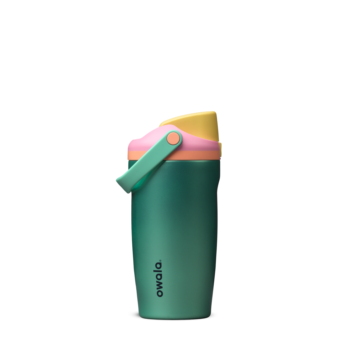 Owala FreeSip® Sway, 18oz / 30oz / 40oz / 64oz, Stainless steel — 18oz / Tropical Mirage / Stainless steel