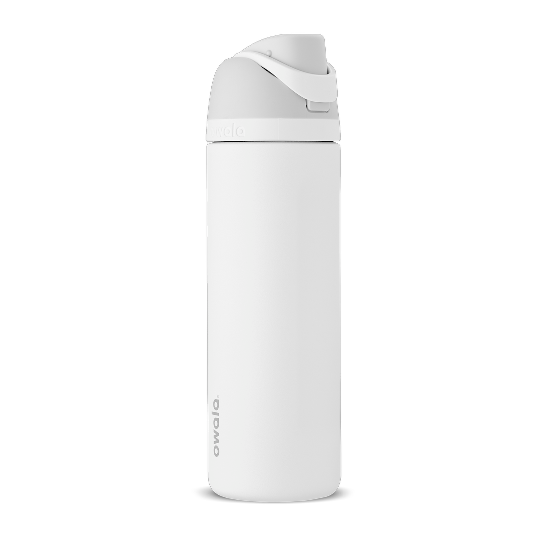 Owala FreeSip EMEA, Stainless Steel / Plastic, 24oz / 32oz / 16oz / 25oz — Shy Marshmallow / Stainless Steel / 24oz