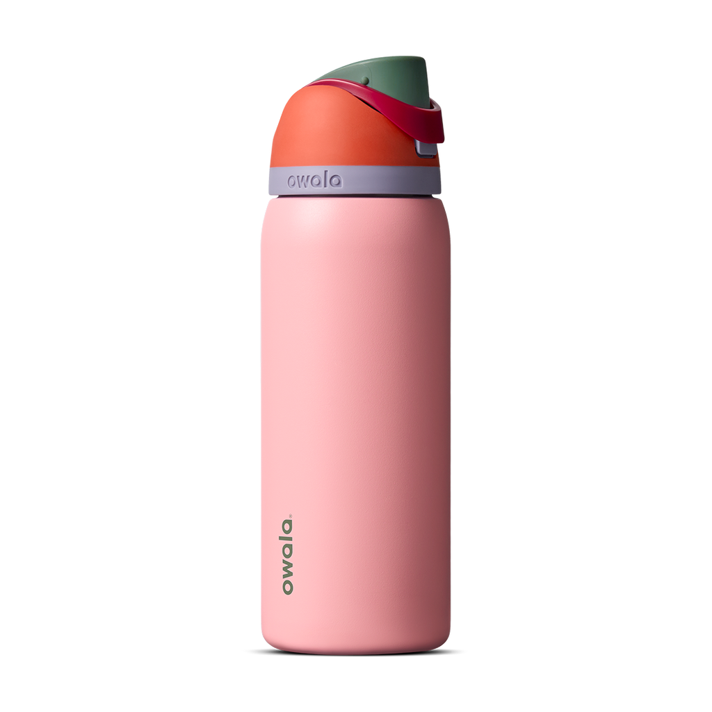Owala FreeSip EMEA, Stainless Steel / Plastic, 24oz / 32oz / 16oz / 25oz — Sugar High / Stainless Steel / 32oz