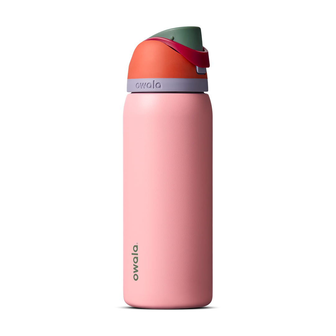 Owala FreeSip EMEA, Stainless Steel / Plastic, 24oz / 32oz / 16oz / 25oz — Sugar High / Stainless Steel / 32oz
