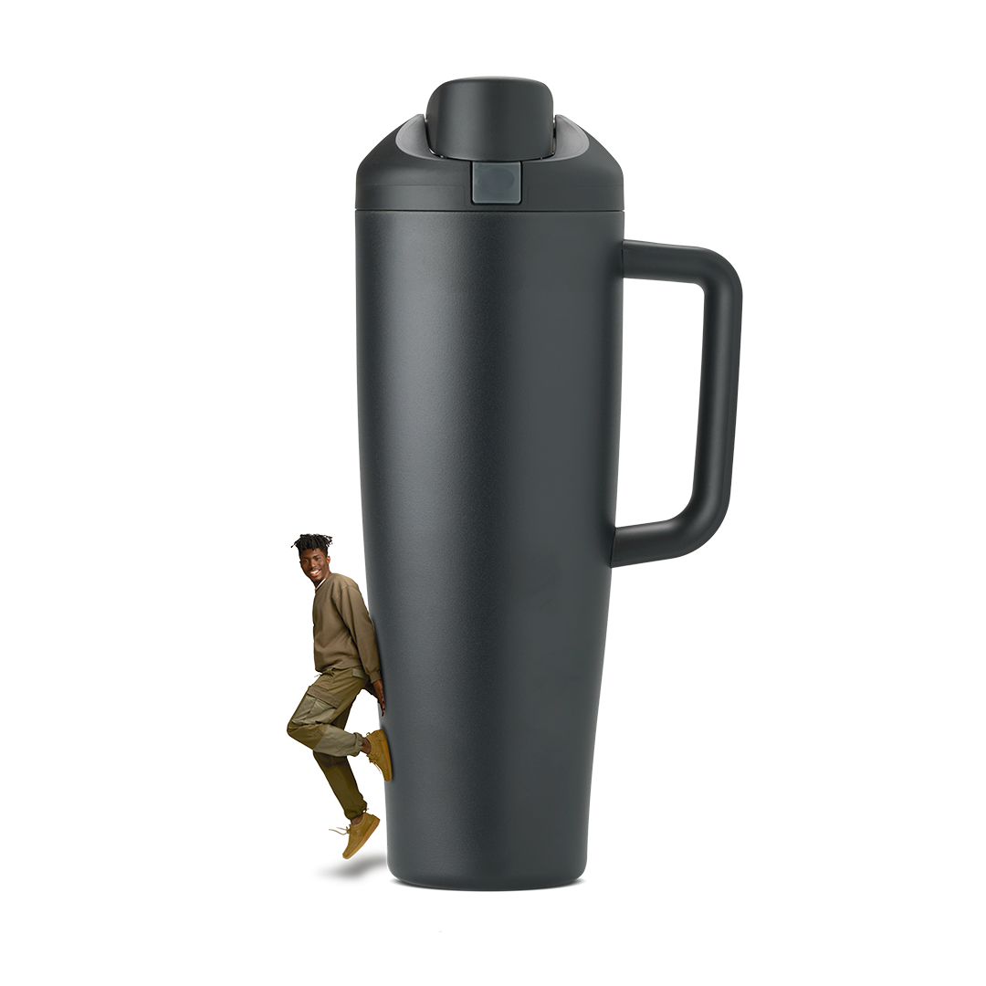 FreeSip Tumbler 40oz Very Very Dark